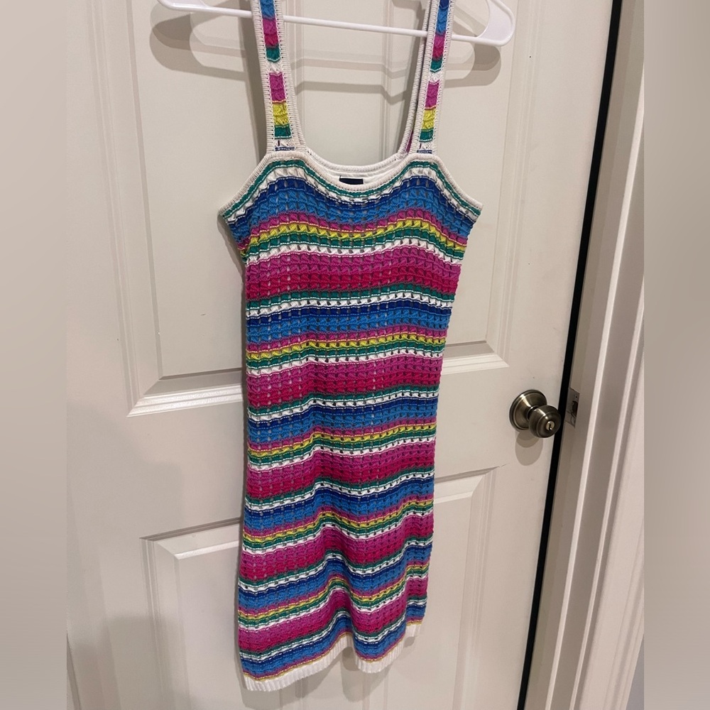 GAP XXS crochet rainbow dress
